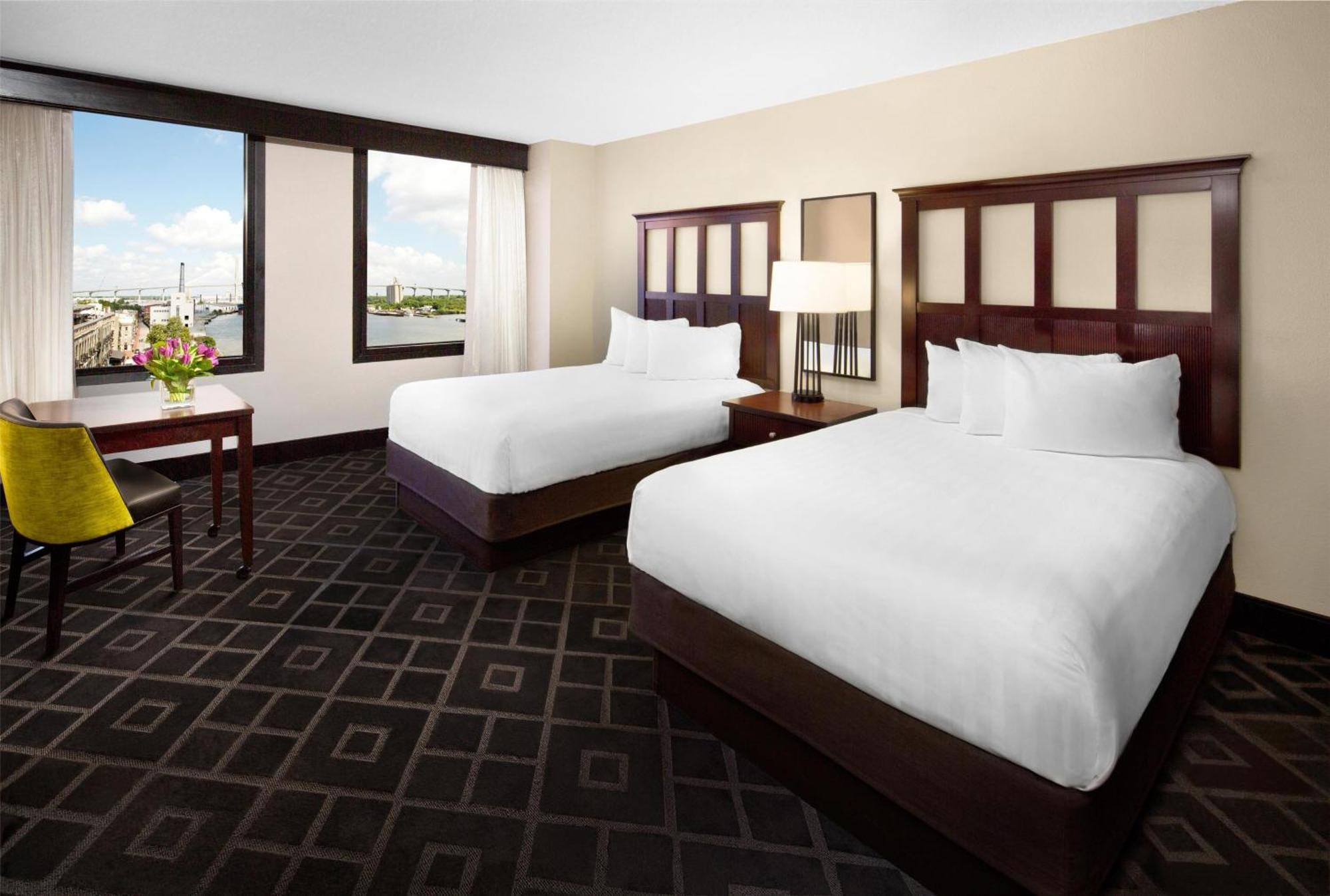 Double Room with Two Double Beds and River View